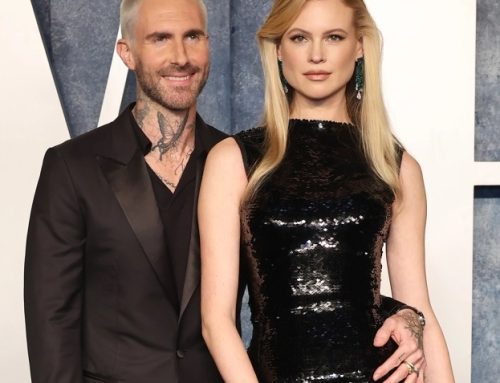 Adam Levine & Behati Prinsloo Make Rare Red Carpet Appearance at Vanity Fair Oscars After-Party