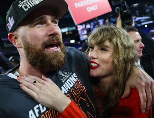 Taylor Swift Couldn’t Make It To Travis Kelce’s Super Bowl Ring Ceremony, But She Stayed Up Late to Watch on IG: ‘LETS GOOOOOOOO’